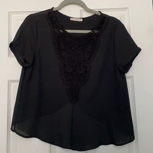Black lace top